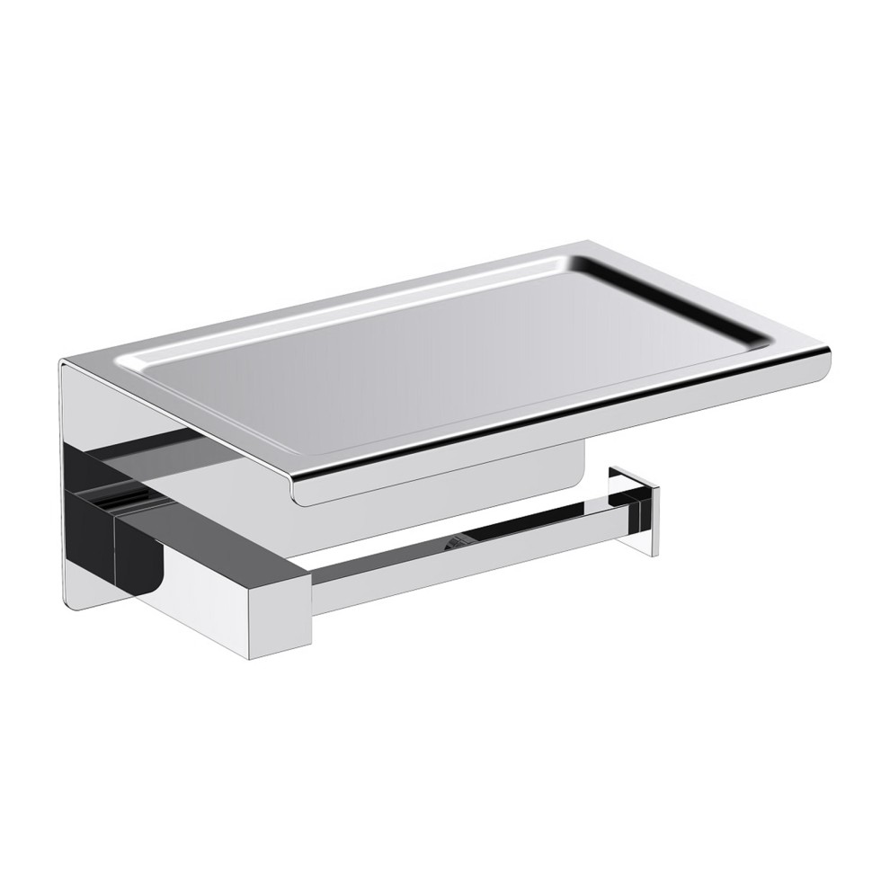 Бумагодержатель с полкой для телефона Timo Selene 10044/00 хром