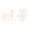 Гигиенический душ со смесителем RGW SP-215B