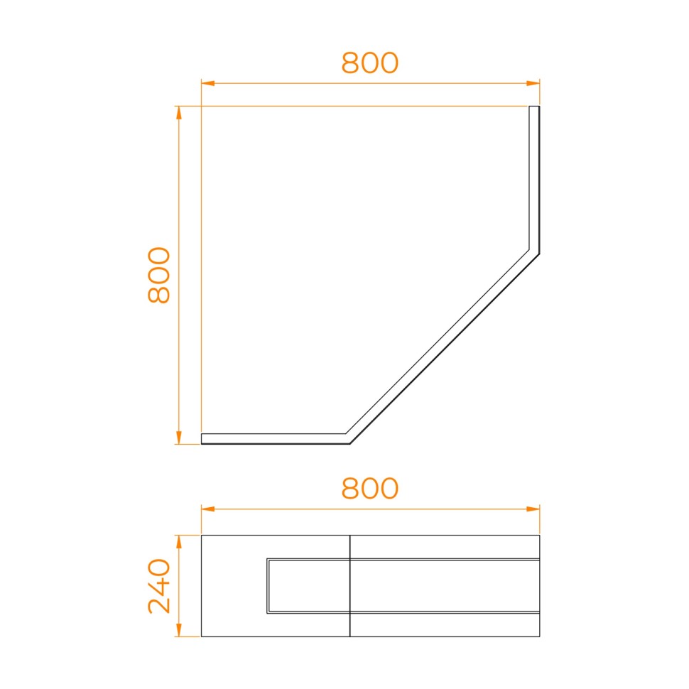 Экран для душевого поддона RGW NT/CL-S (800x800)