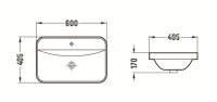 Раковина Ceramalux 78699