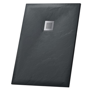 Душевой поддон Grossman Strong GR-S280100Q (80х100) из искусственного камня,прямоугольный,графит,1 место