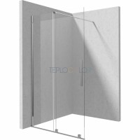 Стенка для душа, walk-in, 120 см - раздвижные