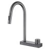 Смеситель ABBER Wasser Kreis AF8114NG для кухни с выдвижной лейкой, никель