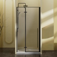 Душевая дверь Slim-N VDPH-5SN100CLB, 1000, черный, стекло прозрачное