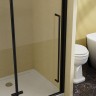 Душевая дверь Slim-N VDPH-5SN100CLB, 1000, черный, стекло прозрачное