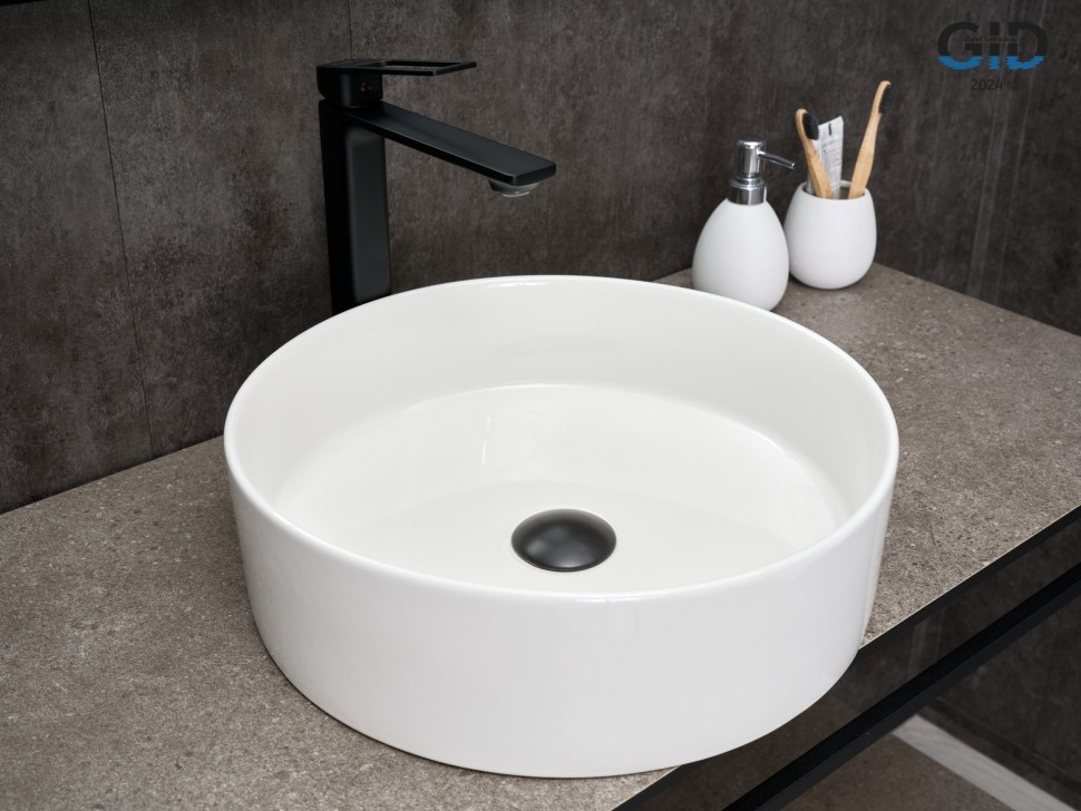 Раковина Gid N9423 51143 накладная белая 40x40x12