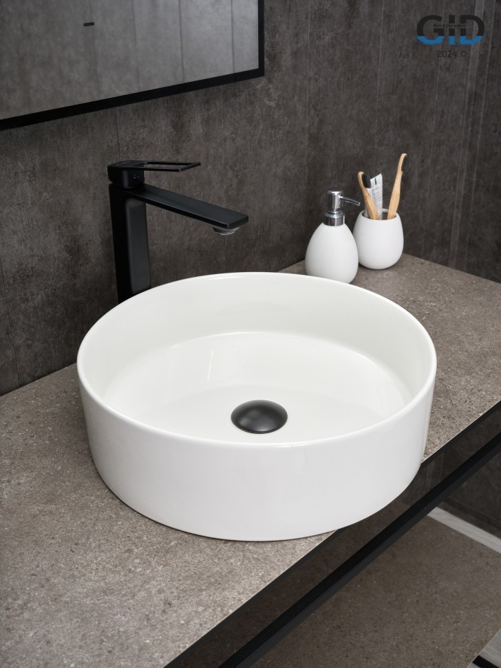 Раковина Gid N9423 51143 накладная белая 40x40x12