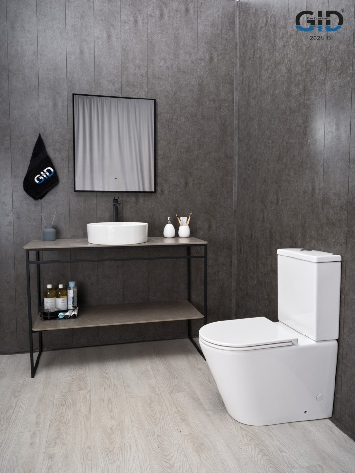 Раковина Gid N9423 51143 накладная белая 40x40x12