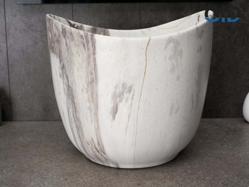 Раковина Gid Mnc9303 54479 накладная под камень матовая 36x36x32