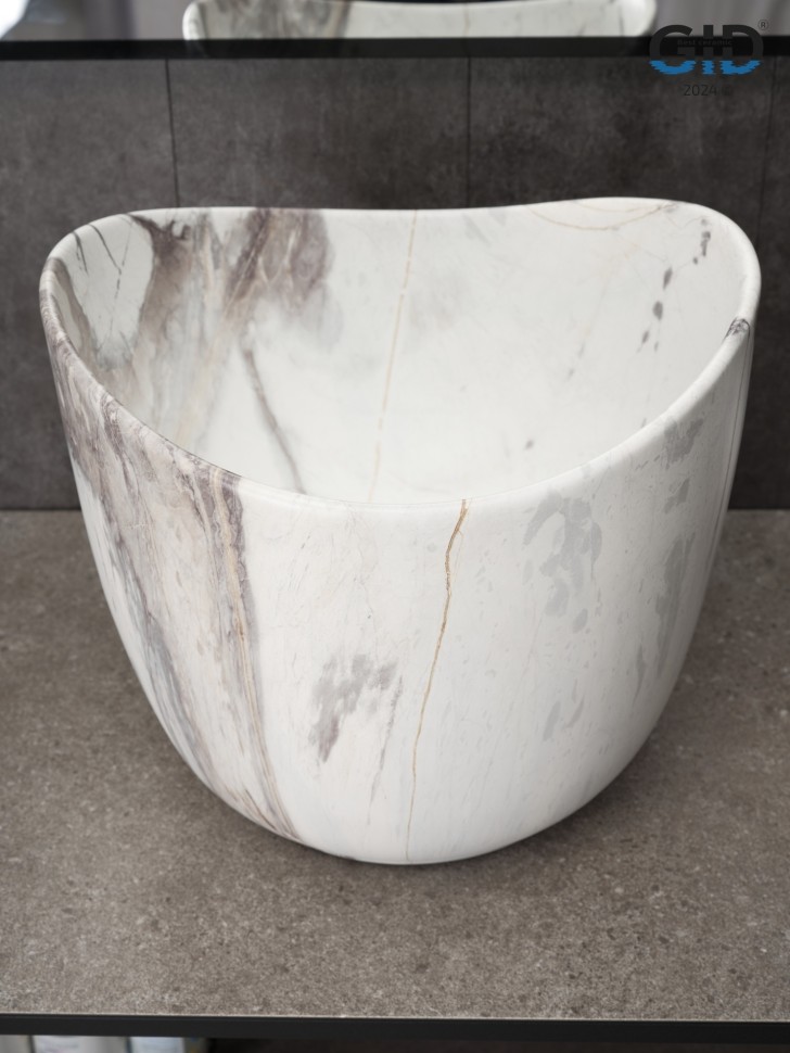 Раковина Gid Mnc9303 54479 накладная под камень матовая 36x36x32