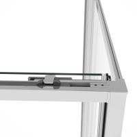 Душевой уголок Slim Soft VSR-1SS1012CL, 1200*1000, хром, стекло прозрачное