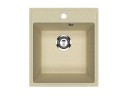 Кухонная мойка из искусственного камня Uperwood ECON UPD-404-002, прямоугольная, бежевая матовая