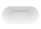 Ванна акриловая Vincea VBT-709-1700MA, 1700*800*585, цвет матовый антрацит/белый, щелевой перелив, слив белый