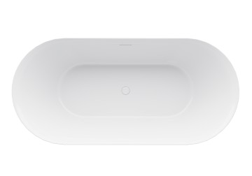 Ванна акриловая Vincea VBT-709-1700MA, 1700*800*585, цвет матовый антрацит/белый, щелевой перелив, слив белый