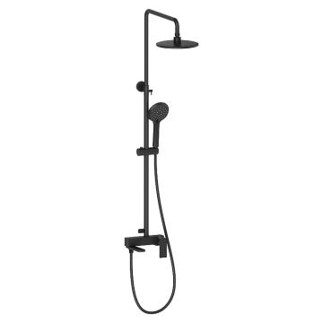 Душевая стойка со смесителем с коротким изливом OSGARD RONDA BLACK 23050