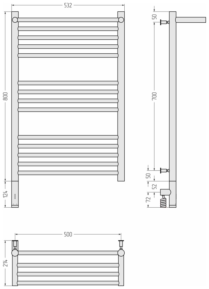 Богема с полкой 3.0 800х500 / МЭМ левый