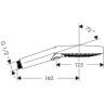Ручной душ Hansgrohe Raindance Select 12 см., цвет: черный матовый 26530670