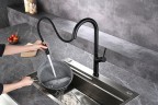 Смеситель для кухни AQUAme Cucina с выдвижным изливом AQM9905MB