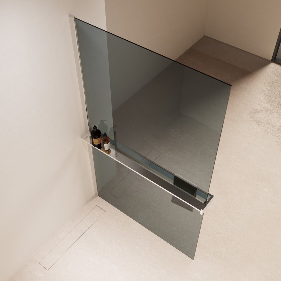 Душевая перегородка Walk-In VSW-1HR900MR, 900*2000, хром, стекло зеркальное