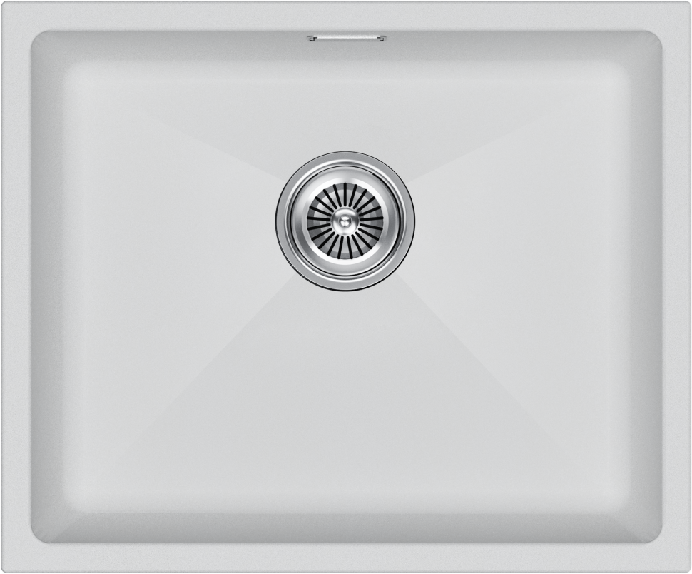 Мойка LUMI 55UNI, IT-GRANIT, LU55-WH, белый, 555х460, Paulmark