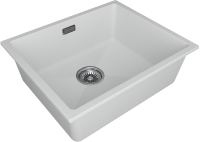 Мойка LUMI 55UNI, IT-GRANIT, LU55-WH, белый, 555х460, Paulmark