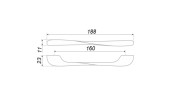 Ручка BelBagno RS006SN.4/160 Cатиновый никель