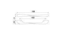 Ручка BelBagno RS006SN.4/160 Cатиновый никель