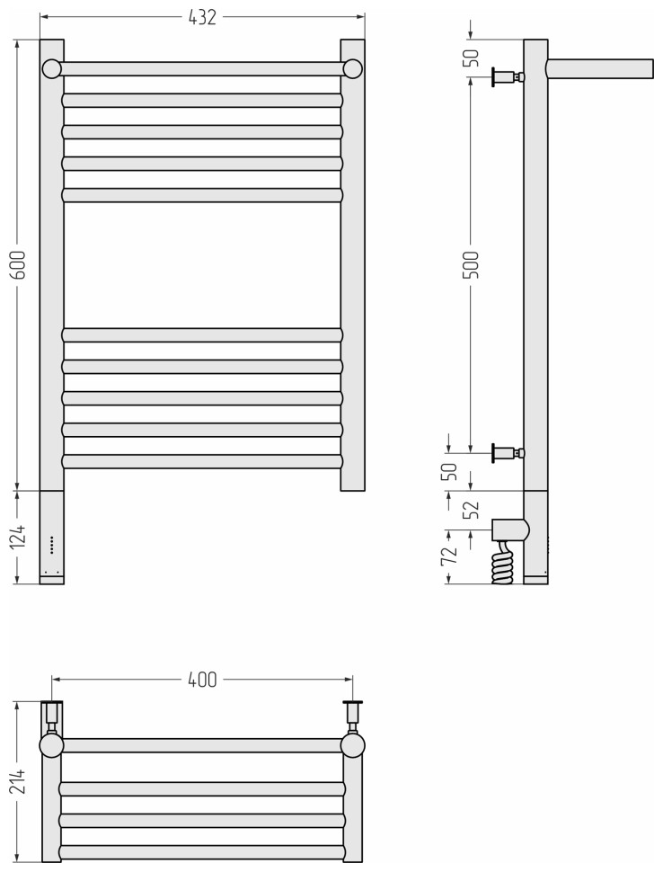 Богема с полкой 3.0 600х400 / МЭМ левый