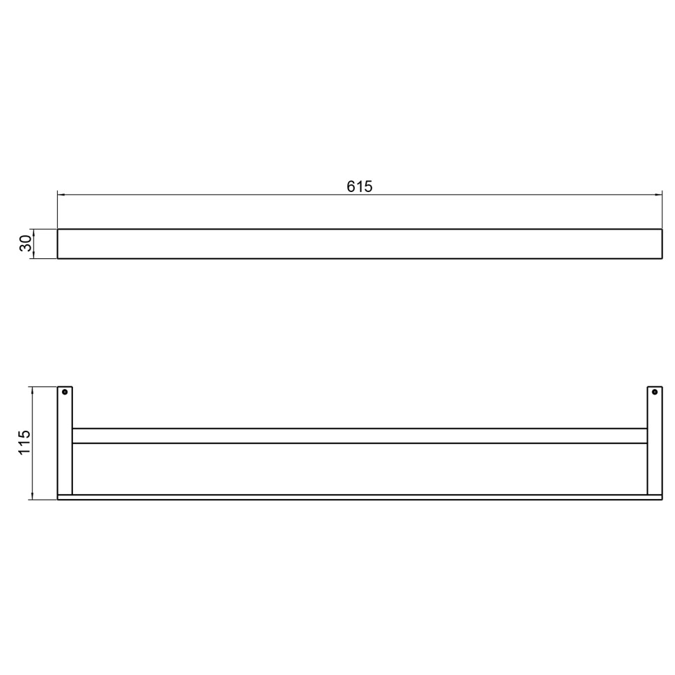 Полотенцедержатель двойной Timo Petruma 15256/03 черный