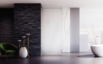 Душевая перегородка Veconi Korato KR-81FR, 700x2000, хром, стекло матовое New