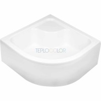 Акриловый душевой поддон, полукруглый, 80x80 см - глубокий