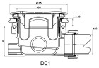 Сифон для душевых поддонов RGW Velplex QYD-01 графит