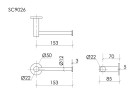 Держатель туалетной бумаги SANCOS Base, хром, арт. SC9026CH