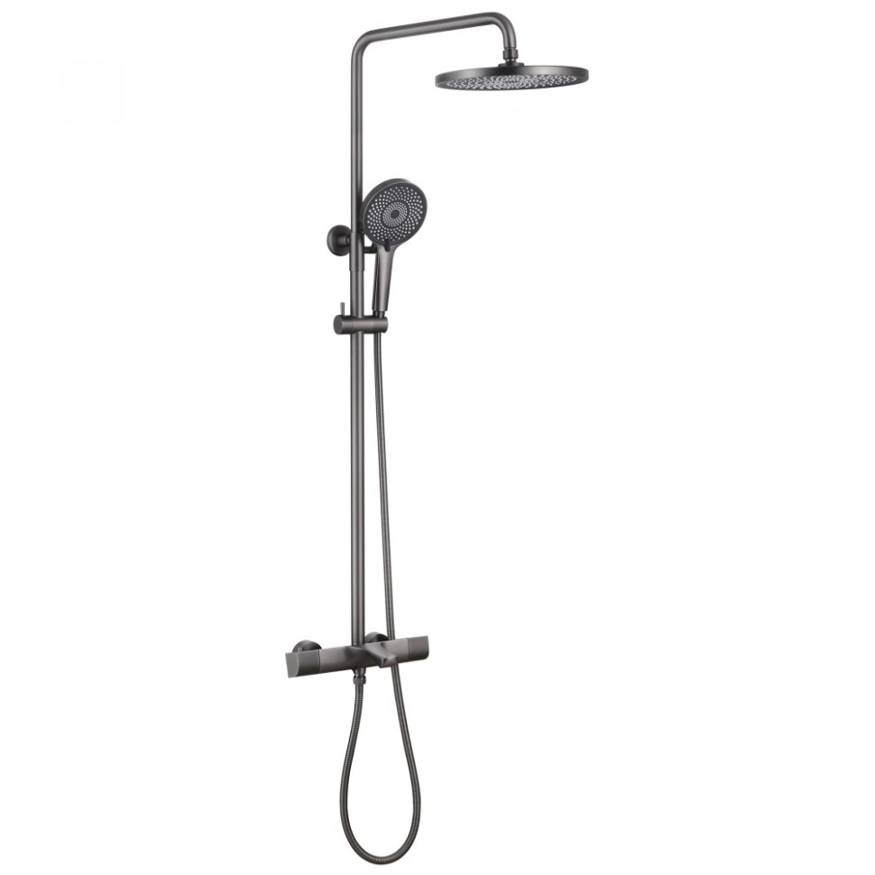 Душевая стойка ABBER Thermostat AF8516NGL с термостатом и изливом, никель