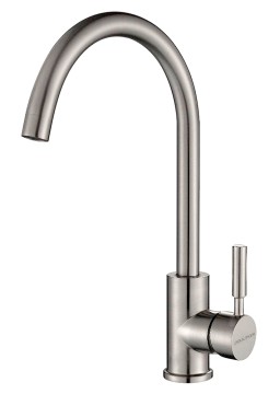 Смеситель для кухни HOLSTEIN, брашированная сталь, Ho212063-BS, Paulmark