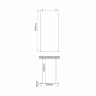 Фехте (Vechte) 60W44BN Душевая перегородка