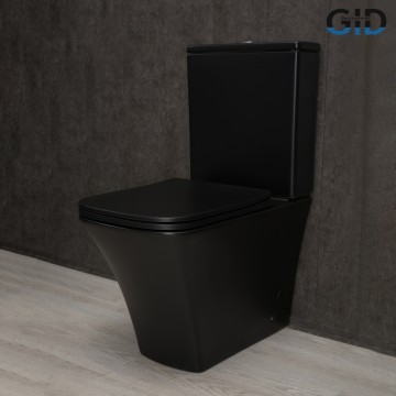 Унитаз напольный Gid Tn2184Bm 62252Y черный матовый 62.5x37x83