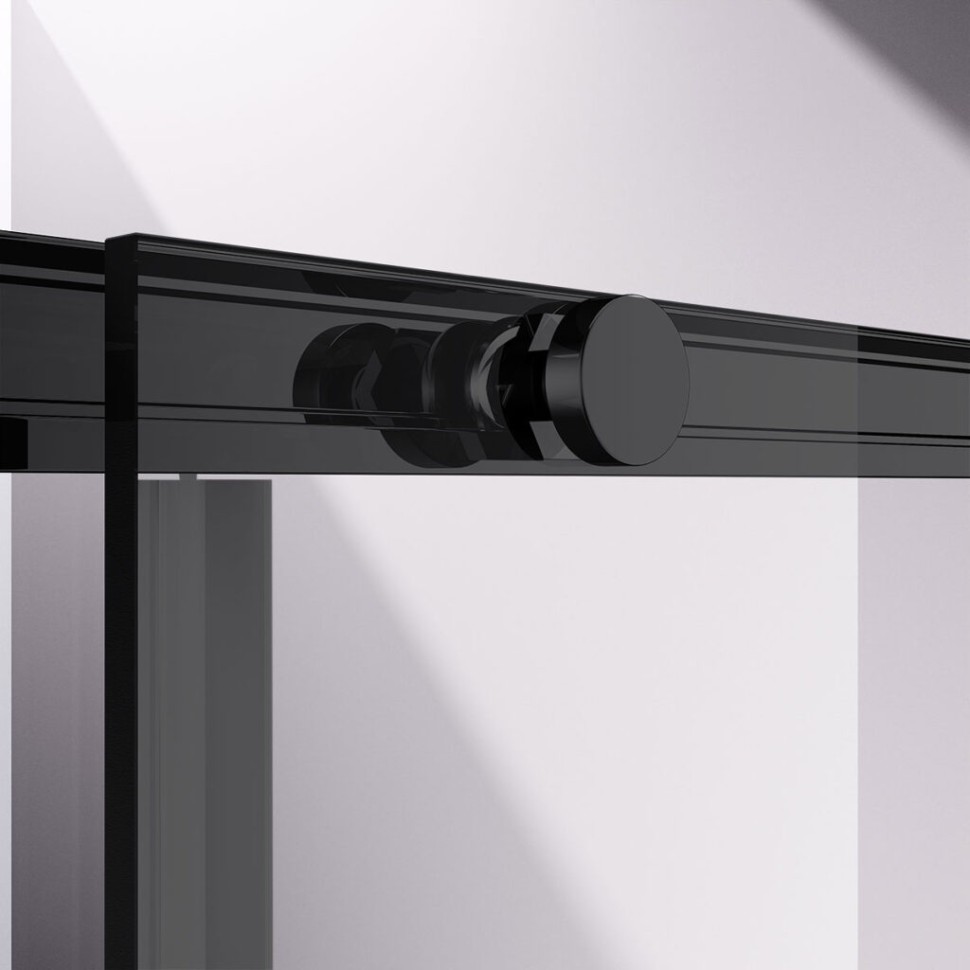 Душевая дверь Slim-N VDS-4SN120CLB, 1200, черный, стекло прозрачное