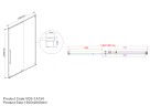 Душевая дверь Arno VPS-1A150CL, 1500, хром, стекло прозрачное