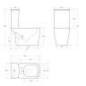 Чаша напольного унитаза BelBagno PRADO BB10150CP