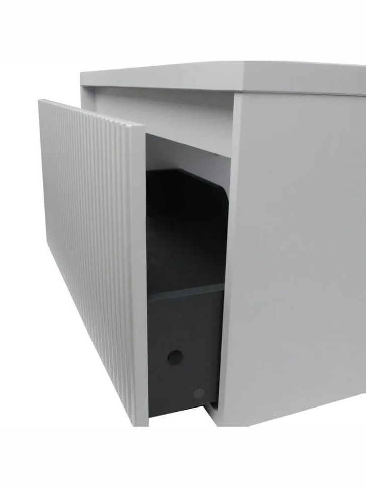 Тумба под раковину для ванной Uperwood Next Premium подвесная, 80 см, белая, 1 ящик