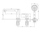 Смеситель на борт ванны BelBagno ANCONA ANCONA-BVD3-CRM