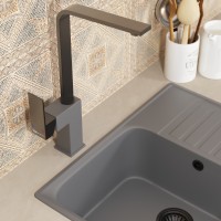 Смеситель для кухни Uperwood UPD-002-07 вороненая сталь/дым