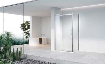Душевой уголок Комо-Н (Como-N) VSR-4CN9014CL, 1400*900, хром, стекло прозрачное