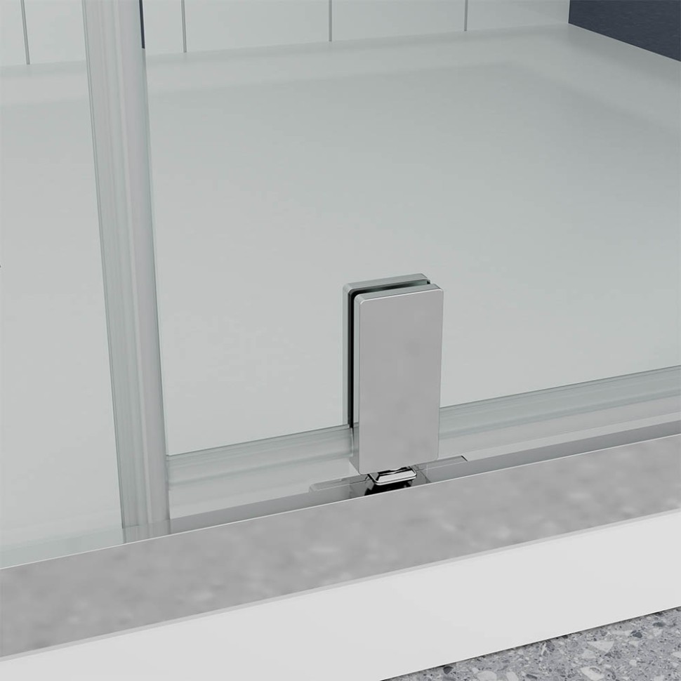 Душевой угол Veconi Ottimo P20SP CH, 1100х1000х1900 хром, стекло матовое