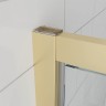 Душевой угол Veconi Ottimo P30SP G, 800х1000х1900 золото брашинг, стекло прозрачное