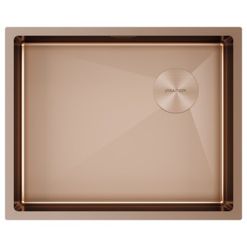 Мойка нерж. сталь NEXT-SKEW 54 UNI, PM885444-BC, брашированная медь,540х440мм, Paulmark