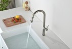 Смеситель для кухни AQUAme Cucina с выдвижным изливом AQM9905BN