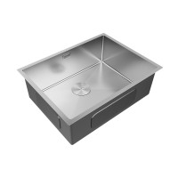 Мойка нерж. сталь NEXT 58 UNI, PM215844-BS, брашированная нерж.сталь, 580х440мм, Paulmark 1,2мм