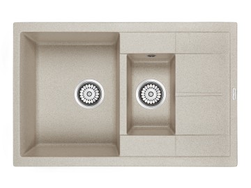 Мойка FLUGEN 60/1,5, IT-GRANIT, PM237850-BE, бежевый, 775х495 мм, Paulmark